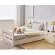 preview thumbnail 14 of 20, Single bunk bed with drag bed twin wooden bed pine particle board drag bed