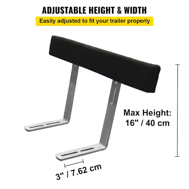 Boat Trailer Guide-ons, One Pair Aluminum Trailer Guide ons, Rust-Resistant Trailer Guides with Adjustable Width