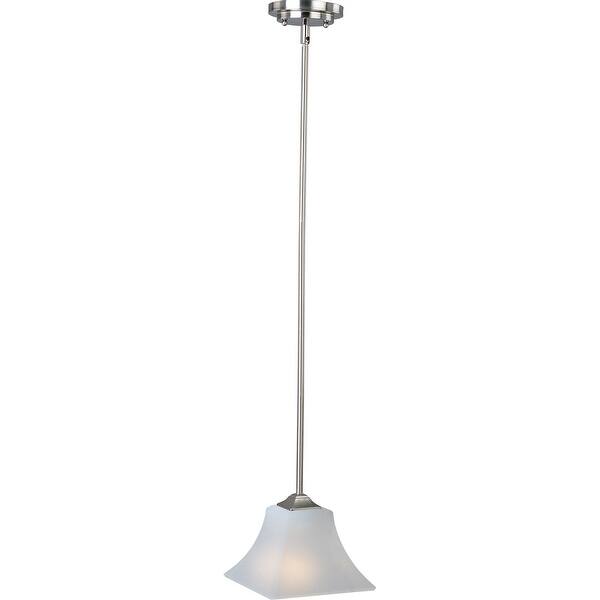 slide 2 of 2, Aurora 1-Light Mini Pendant - satin nickel