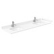 preview thumbnail 23 of 45, Strada 72-Inch Double Vanity Set, Cultured Marble Top, 70-Inch Mirror