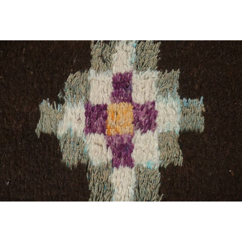 Tribal Oriental Moroccan Dining Room Area Rug Wool Hand-knotted Carpet - 9'0" x 11'6"