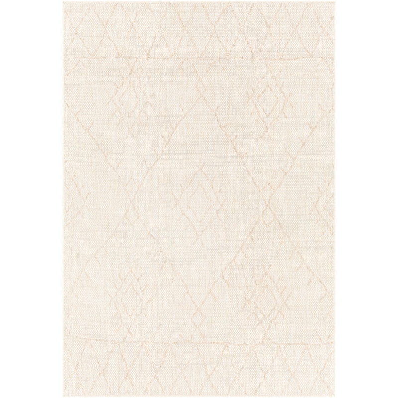 Livabliss Avra Indoor/ Outdoor Bohemian Area Rug - 5'3" Round - Beige