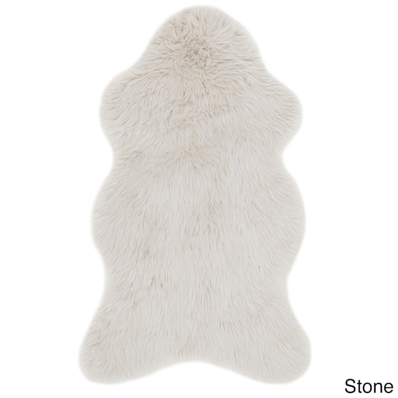 Alexander Home Asher Faux Fur Sheepskin Area Rug
