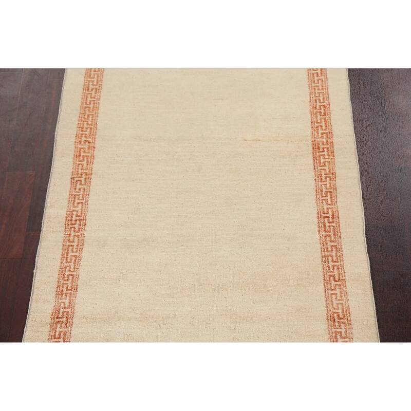 Geometric Gabbeh Kashkoli Oriental Area Rug Wool Hand-knotted Carpet - 3'0" x 5'2"