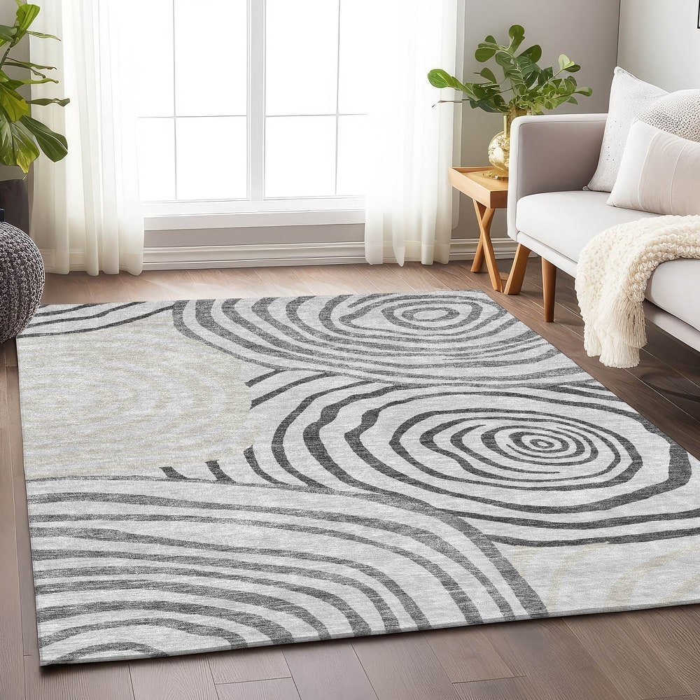 Premium Washable Super Soft Modern Mesmerize Mayfield Rug