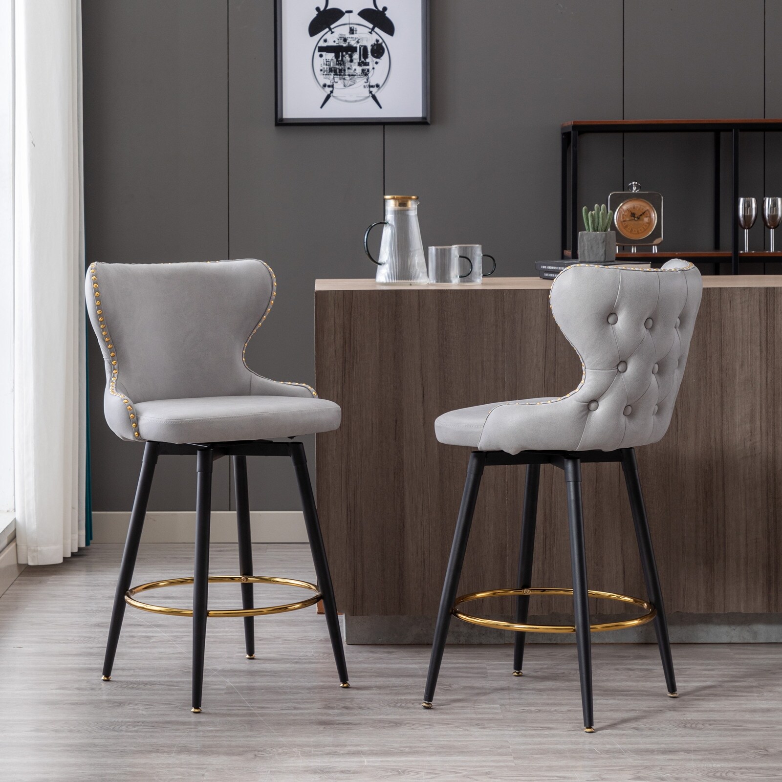 Modern fabric bar stools sale