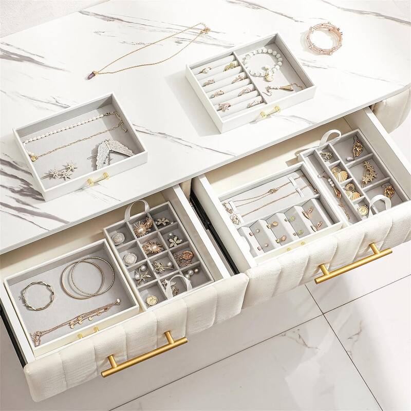 Stackable Jewelry Trays Organizer 7.48"D x 5.51"W x 6.3"H On Sale Bed Bath & Beyond 39887625