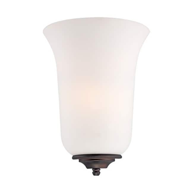 Millennium Lighting 10" Tall Wall Sconce - Rubbed Bronze / Rubbed Silver