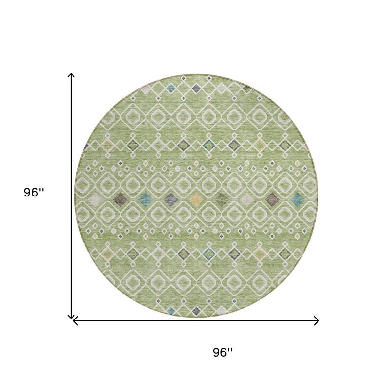 HomeRoots Geometric Modern Rectangle Outdoor Rug