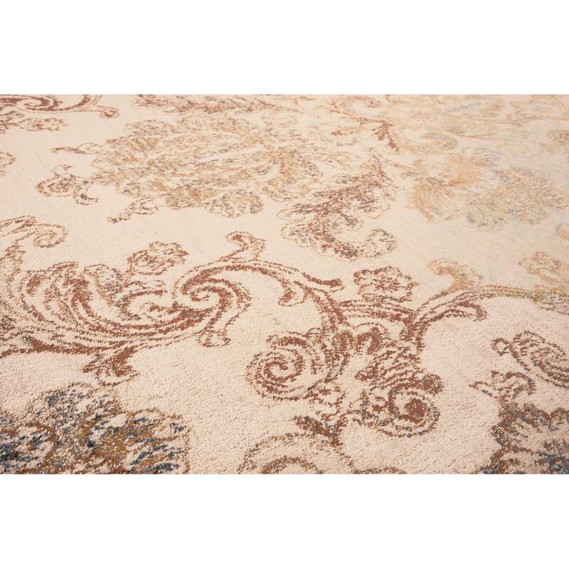 Alora Decor Lavish Medallion Damask Rug
