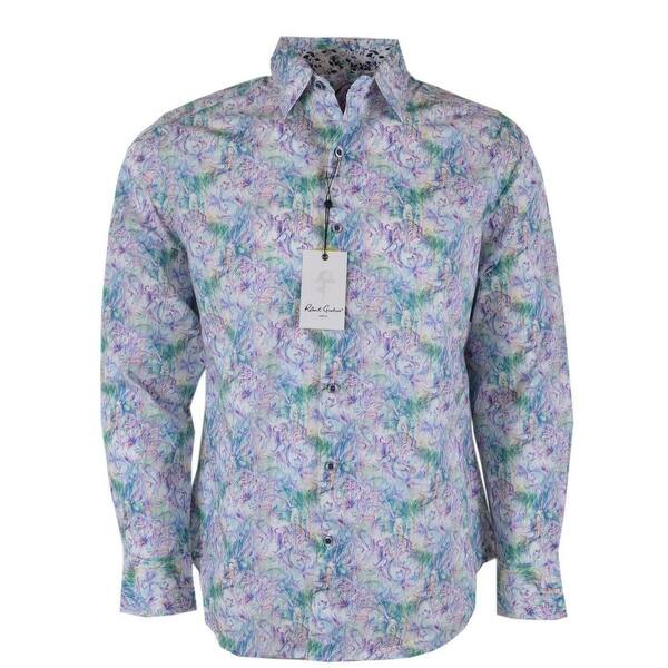 slide 1 of 6, Robert Graham FAYWOOD Pastel Paisley Floral Sports Shirt