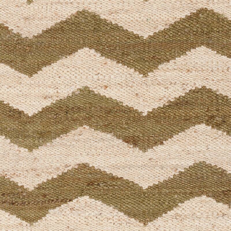 Hand-Woven Madeline Natural Jute Chevron Rug