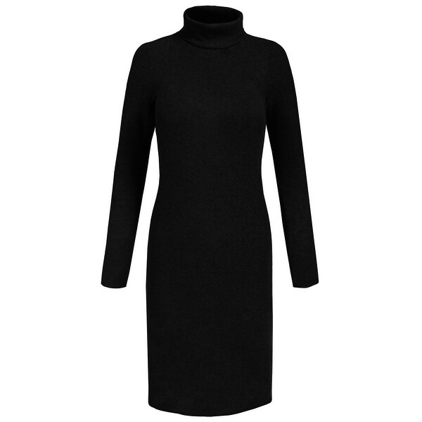 long sleeve turtleneck long dresses