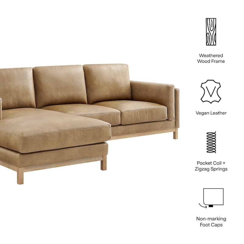 Roscoe Left-Facing Upholstered Sectional Sofa with Chaise