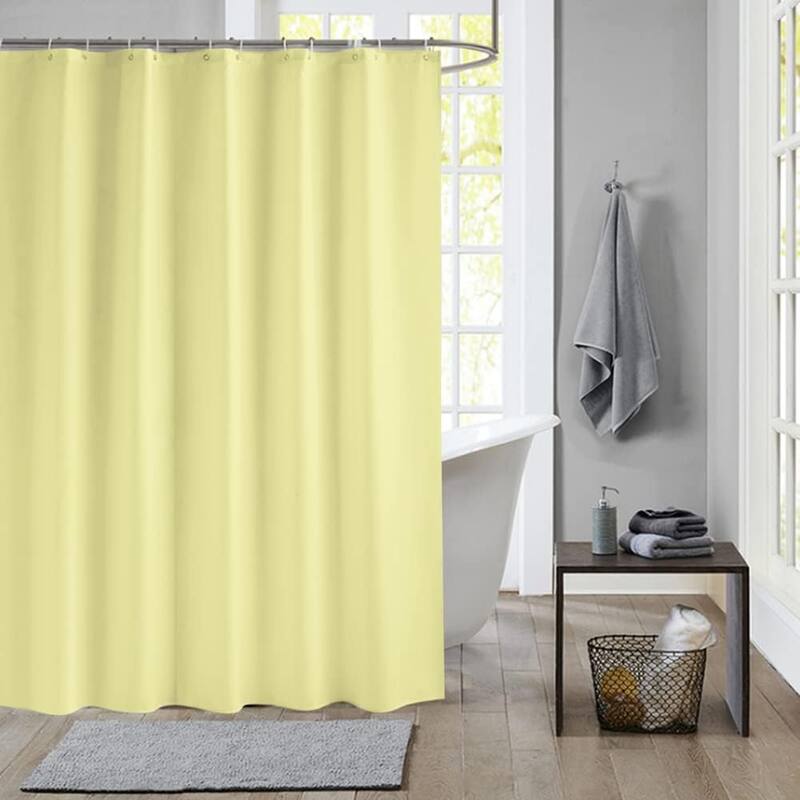 Rustproof Metal Grommet, Shower Curtains for Bathroom With 12 Hooks