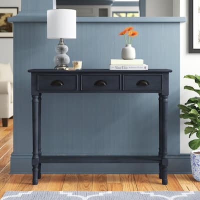 Burlington Wood 3-drawer Console Table