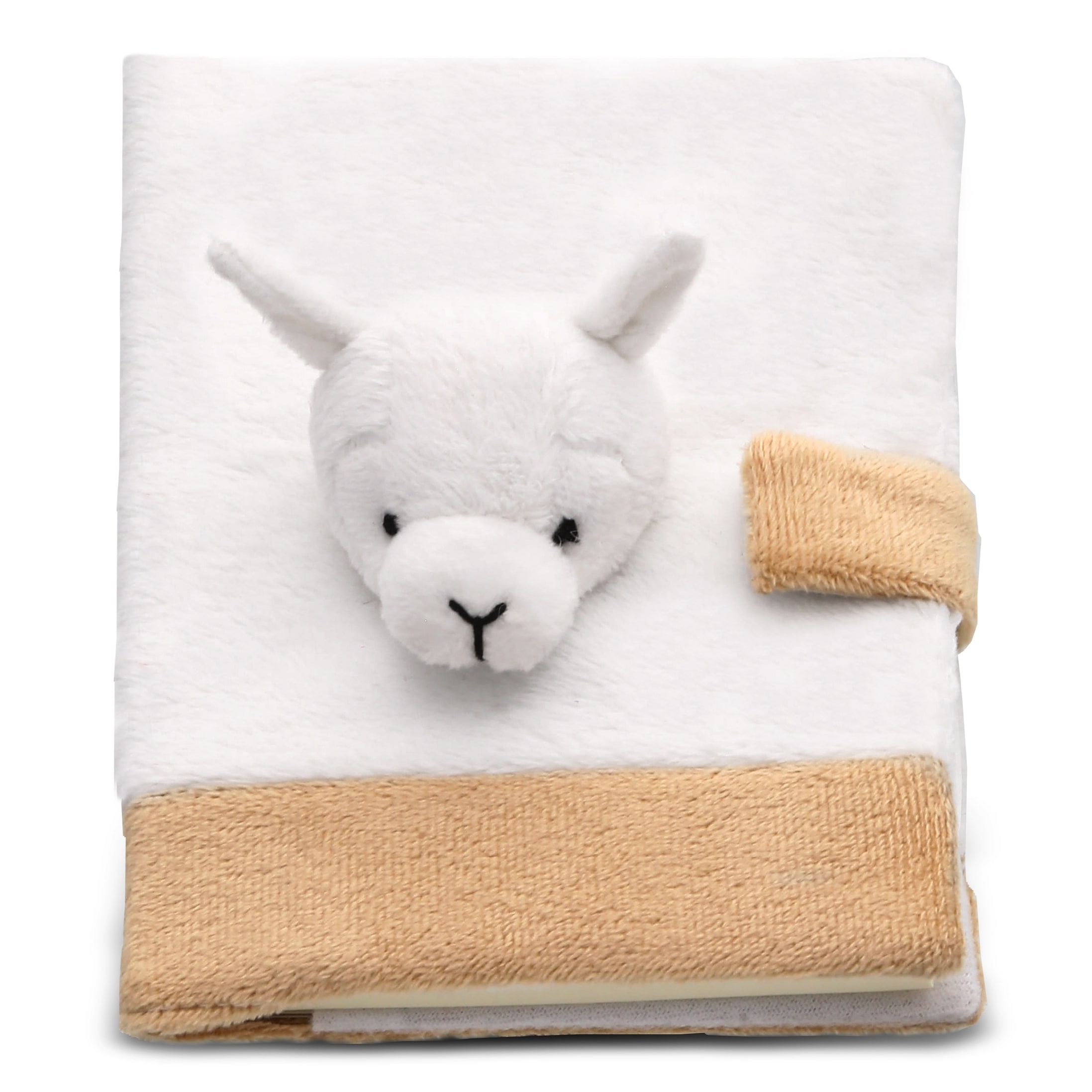 DolliBu Llama Plush Notebook - Unique Plush School Journal, 80 Pages