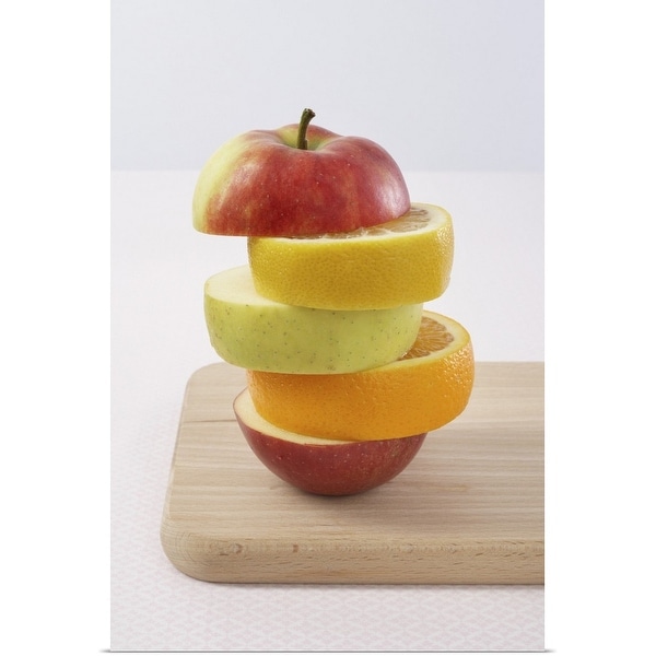 "Stacked Fruit Slices" Poster Print