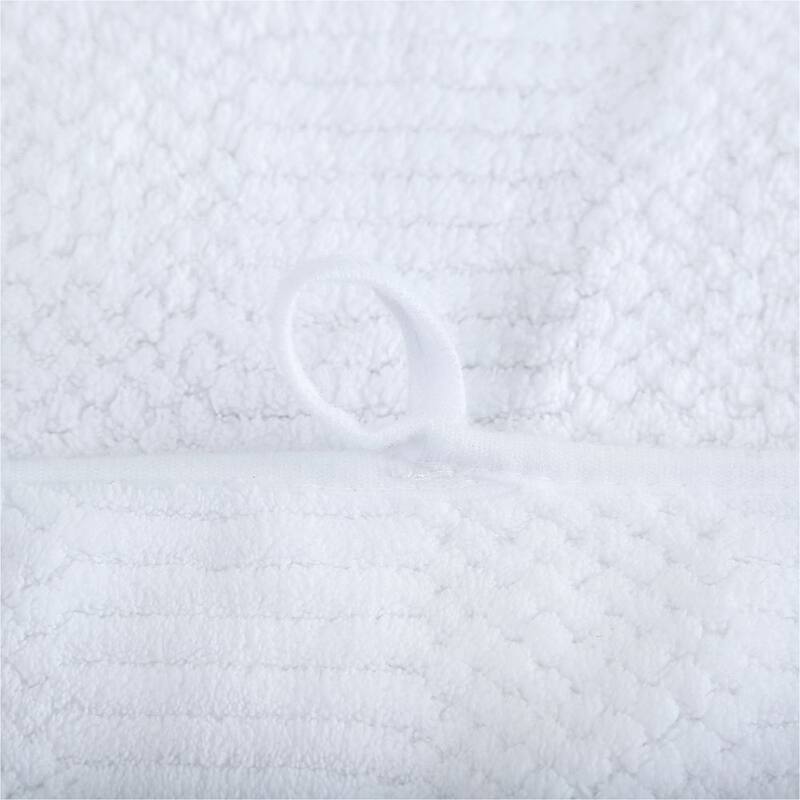 2 Pack Premium Jacquard Fleece Bath Towel, Velvet Highly Absorbent Towels 30"x60"
