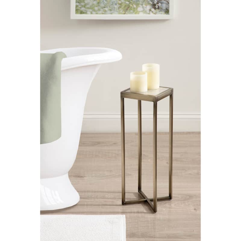 Kate and Laurel Jaspur Square Metal End Table