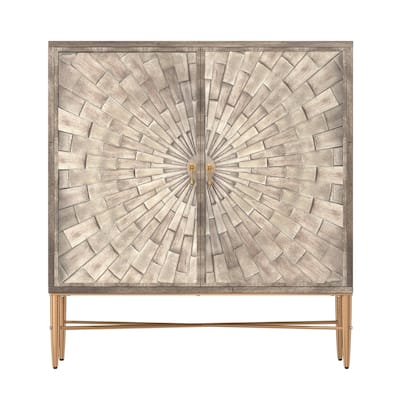 2 Door Vintage Accent Cabinet