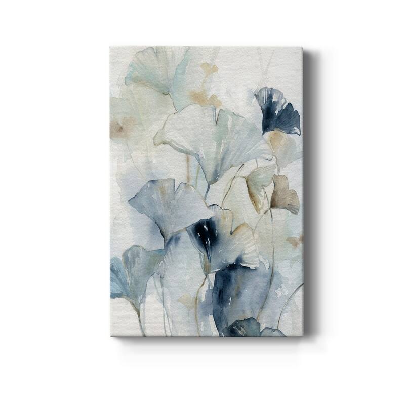 Indigo Ginkgo I Premium Gallery Wrapped Canvas - Ready to Hang - 12X18