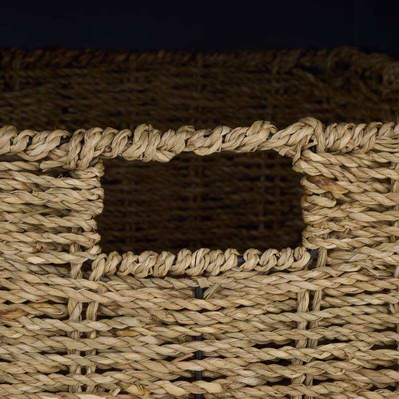 SAFAVIEH Eola Grey/ White Storage Bench - 47" x 16.1" x 19.9" - 47"W x 16"D x 20"H