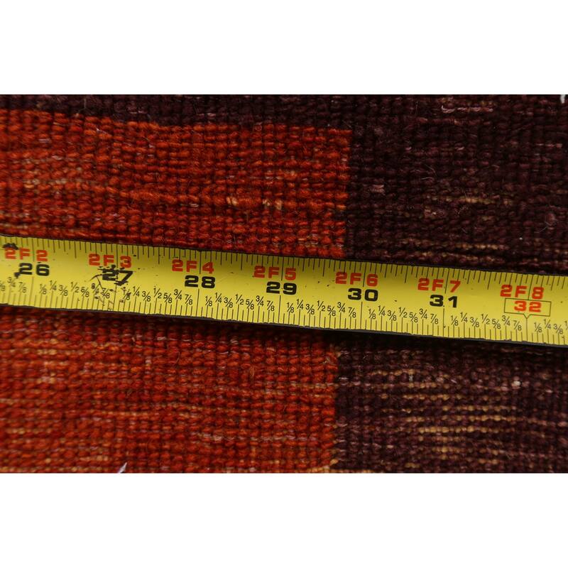 Contemporary Gabbeh Kashkoli Area Rug Wool Hand-knotted Office Carpet - 3'0" x 5'1"