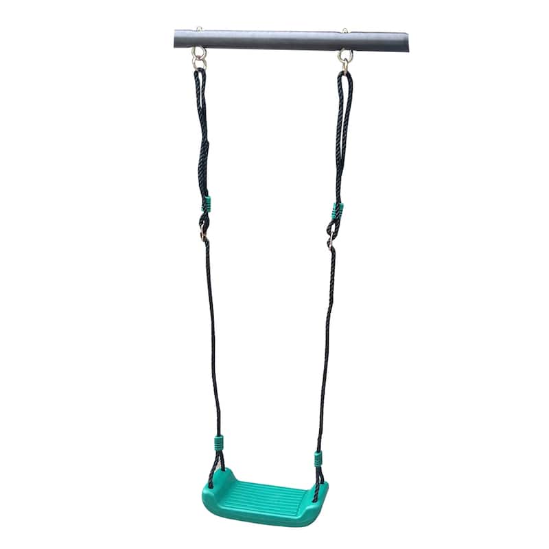 Blackish Green Interesting Four Function Swing Set,Metal Plastic Swing