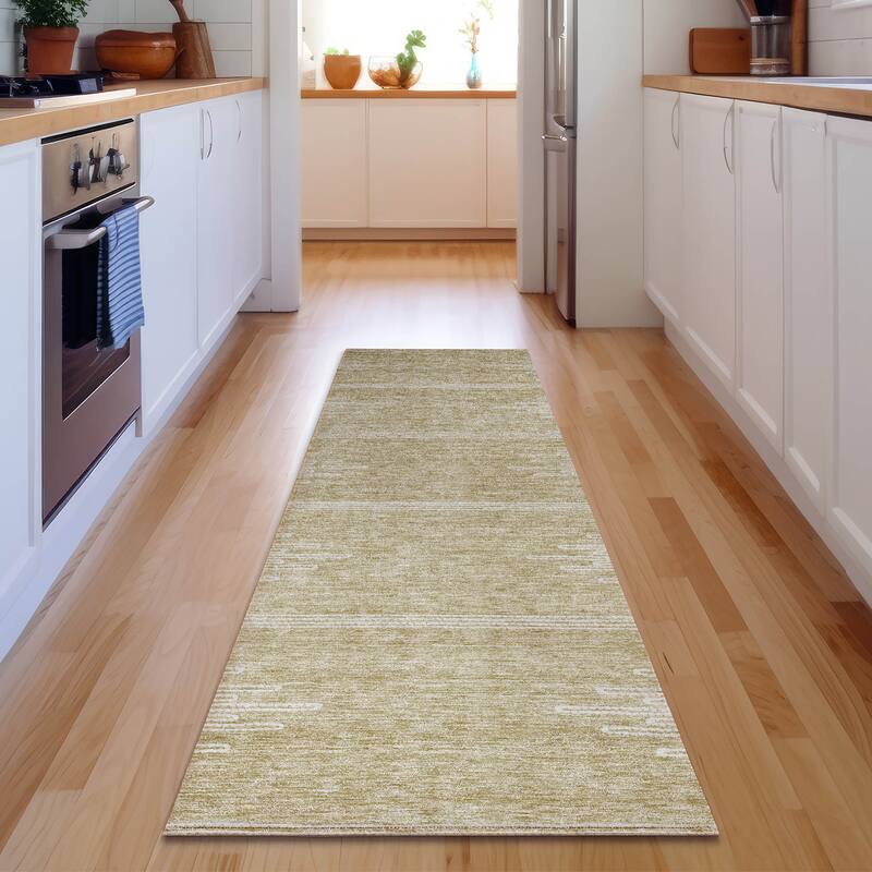 Premium Washable Super Soft Modern Century Mayfield Rug - Beige - 2' 3" x 7' 6" - Runner