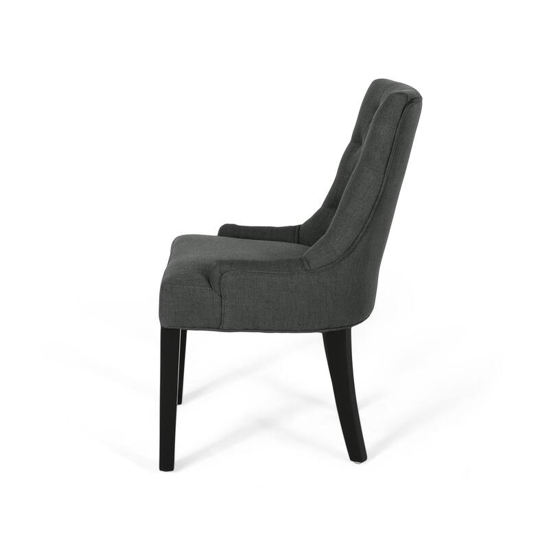 Dining Chairs Set of 2 for Living Room, Upholstered Kitchen Chair with High Backrest, Tufted Backrest Armchair for Home Office