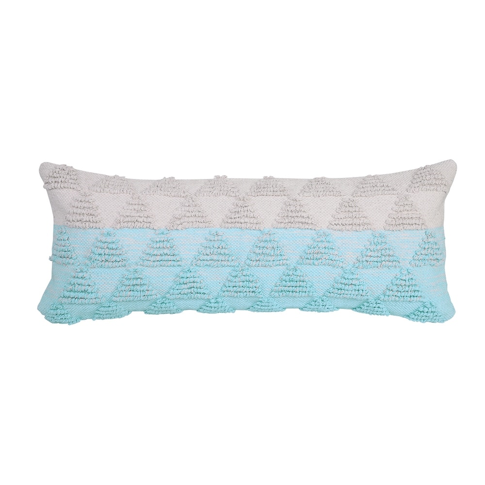 Sevita Contemporary Textured Diamond Cotton Throw Pillow