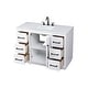 preview thumbnail 6 of 9, Elegant Lighting VF29048 Chase 48" Free Standing Single Basin Vanity
