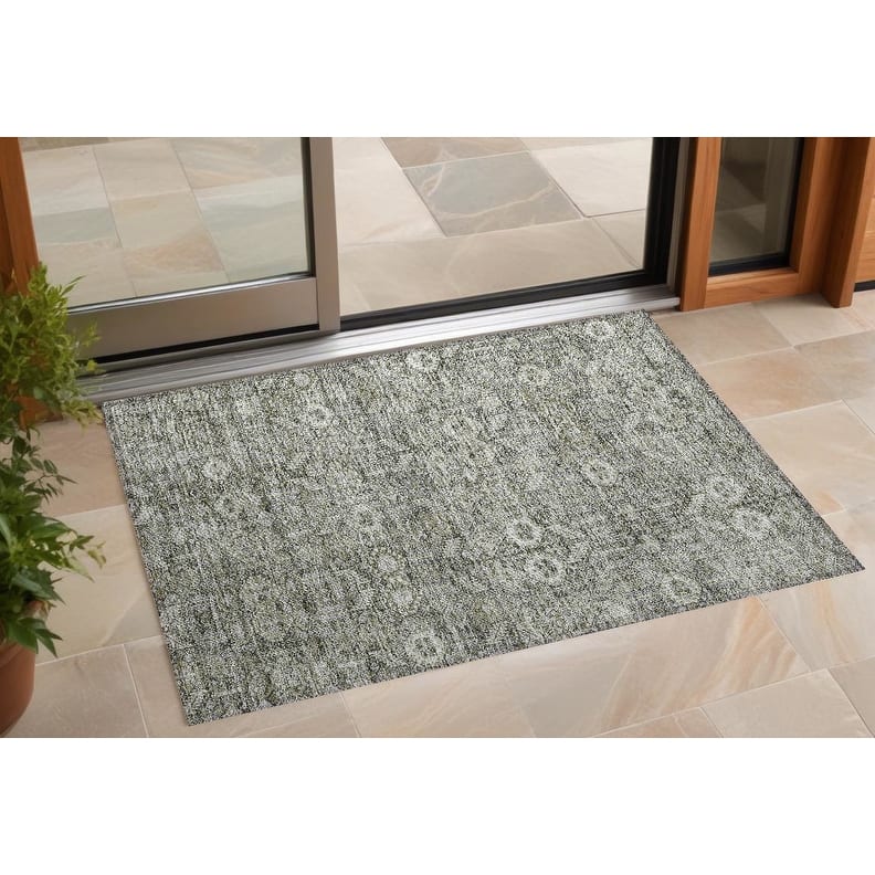 Jara Garden-Inspired Weather Resistant Classic Meets Modern Outdoor Rug