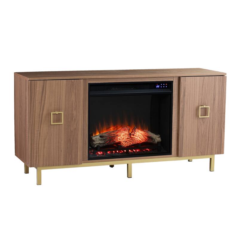 SEI Furniture Yorkville Electric Fireplace w/ Media Storage