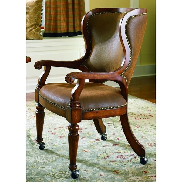 Furniture 366 75 500 Cherry Wood And Leather Office Furniture 366 75 500 Cherry Wood And Leather Office Chair From The Waverl