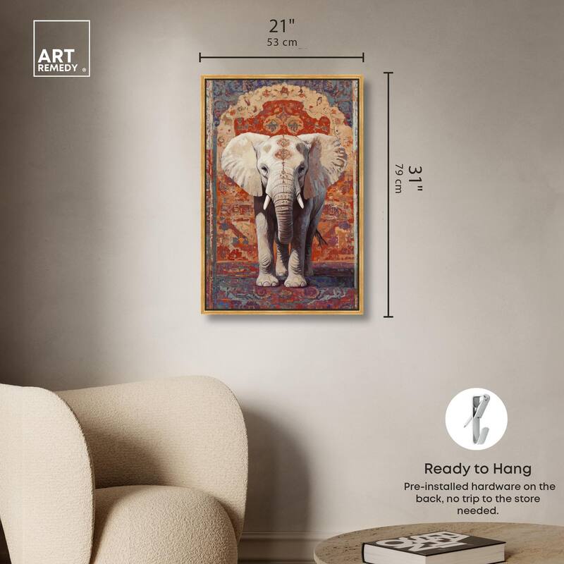 Elephant Archway Canvas by Art Remedy