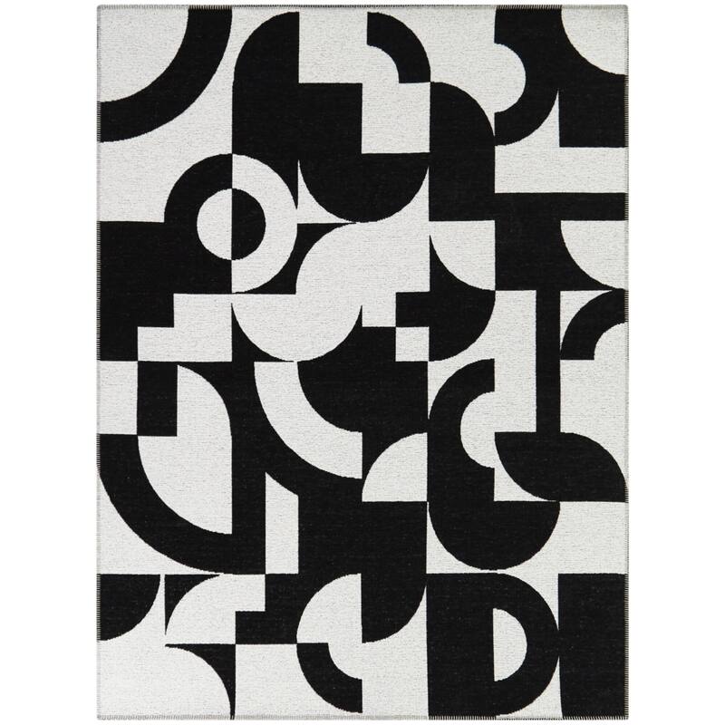 Halle Abstract Modern Indoor/Outdoor Area Rug