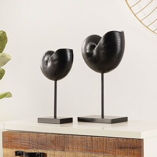 SAFAVIEH Canelle Modern Snail Shell Table Decor (Set of 2) - 6.5