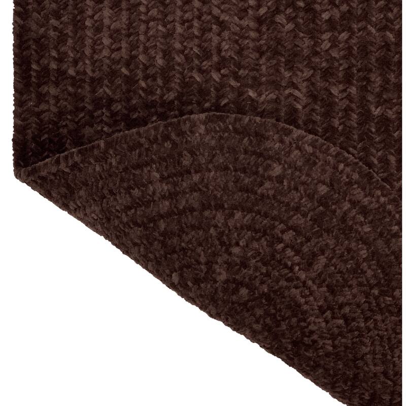 Better Trends Chenille Tweed & Solid Braid 100% Polyester Stain Resistant, Double Sided Reversible Indoor Area Rug