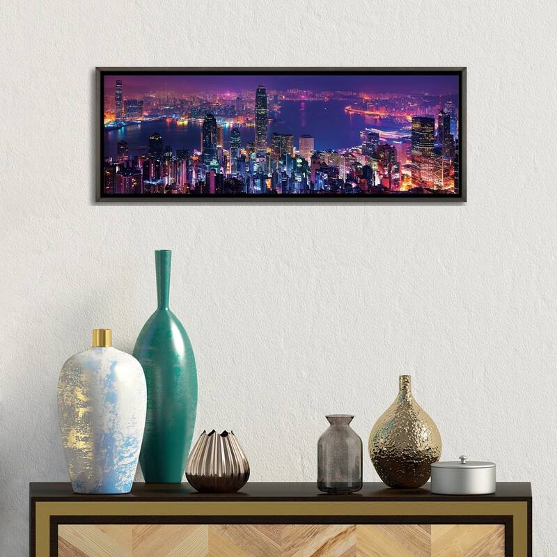 iCanvas "Hong Kong Special View" by Marco Carmassi Framed