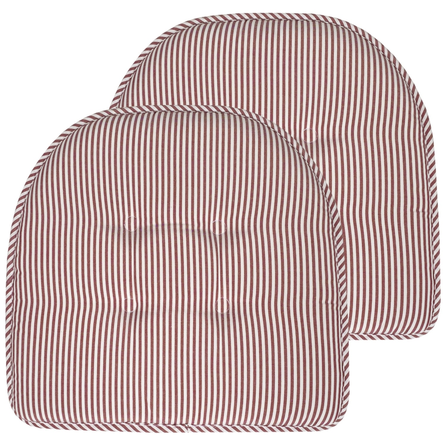 Pinstripe U shaped Memory Foam Chair Pad On Sale Bed Bath