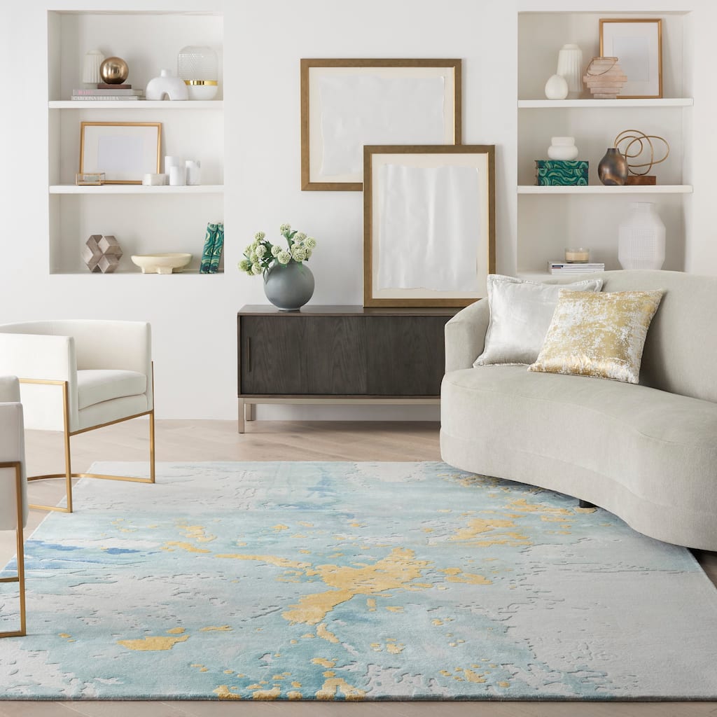 Nourison Prismatic Modern Abstract Watercolor Area Rug