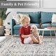 preview thumbnail 5 of 8, Floral Machine Washable Area Rug Traditional Floor Cover Foldable Thin Rug Non Slip Carpet