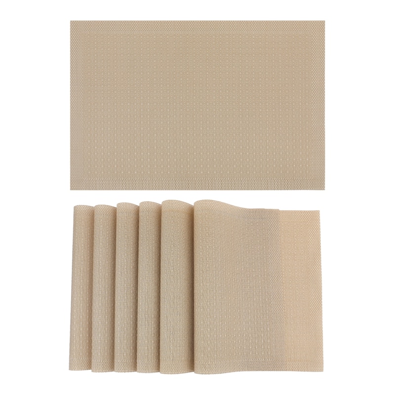 Rustic Placemats Set of 6 Placemats for Dining Table Decor Indoor Outdoor Kitchen Table Mat - 18*12in