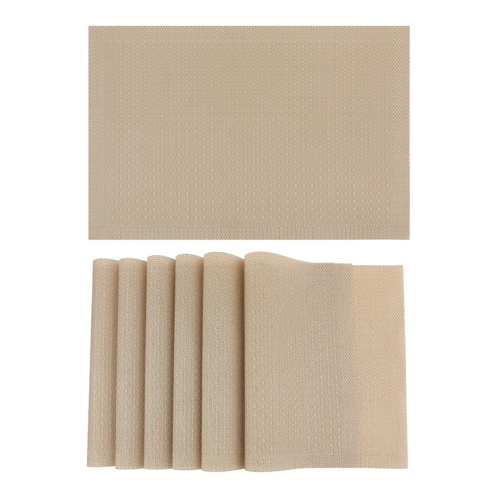 Rustic Placemats Set of 6 Placemats for Dining Table Decor Indoor Outdoor Kitchen Table Mat - 18*12in