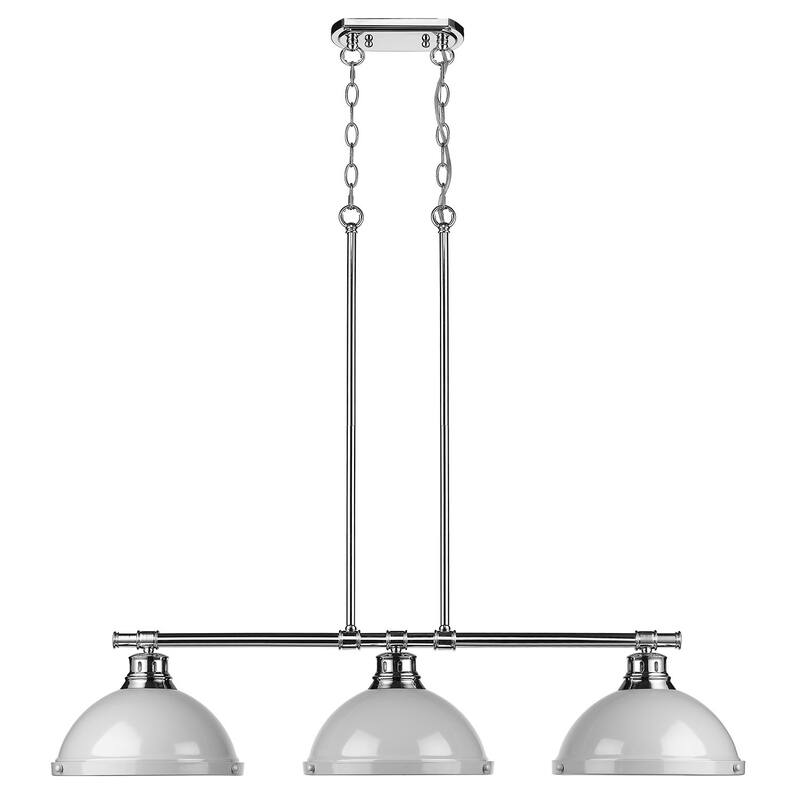 Golden Lighting 3602-3LP CH Duncan 3 Light 40" Wide Linear Pendant