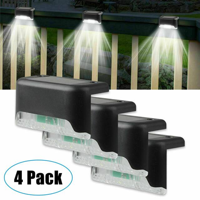 4Pack Solar Deck Waterproof Lights