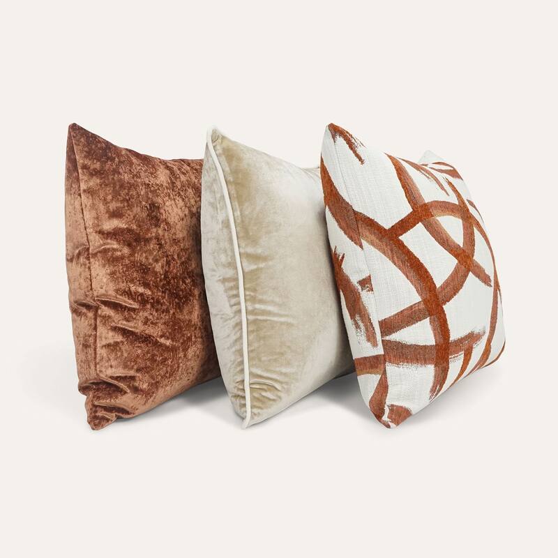 Grated Copper Coin Decorative Throw Pillow