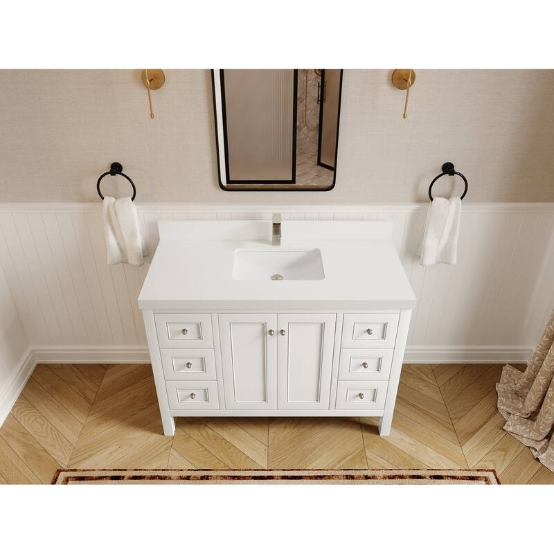 Willow Collections 48 in. W x 22 in. D Nashville Single Sink Bathroom Vanity with Countertop
